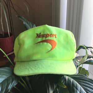 Neon green Newport snapback hat